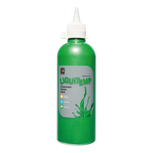 Metallic Liquitemp Poster  Paint 500ml Green-Officecentre