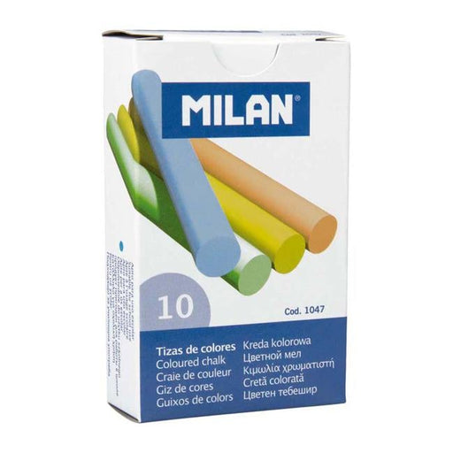 Milan Chalk Coloured Pack 10-Officecentre