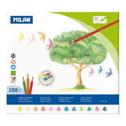 Milan Coloured Pencils Triangular Box 288 Assorted Colours-Officecentre