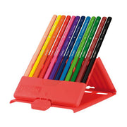 Milan Flexibox Coloured Pencils Triangular Pack 12 Assorted Colours-Officecentre