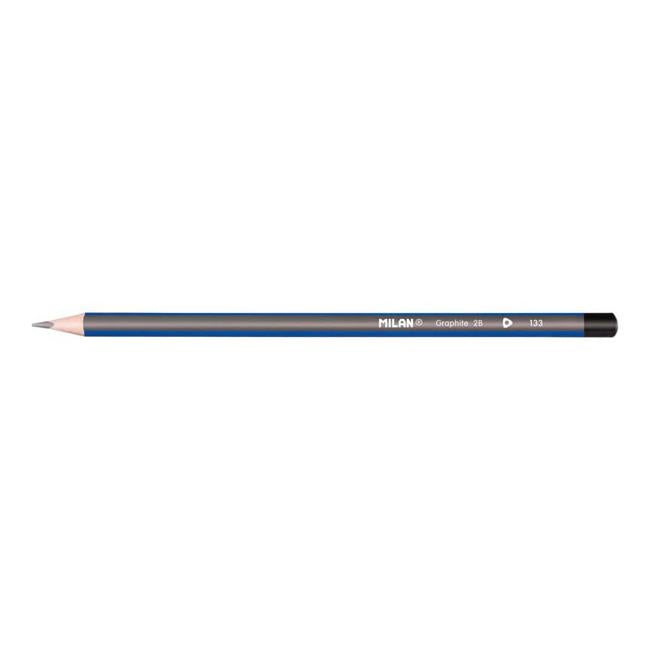 Milan Graphite Pencils 2b Pack 12 Triangular-Officecentre