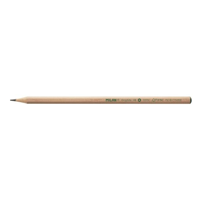 Milan HB Pencil Pack 12 Hexagonal-Officecentre