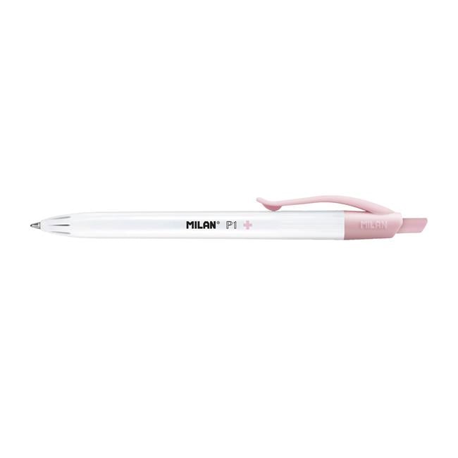 Milan P-1 Antibacterial Ballpoint Pens Red Ink-Officecentre