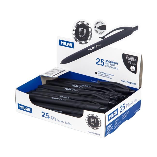 Milan P1 Touch Ballpoint Pen Black-Officecentre