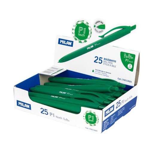 Milan P1 Touch Ballpoint Pen Green-Officecentre