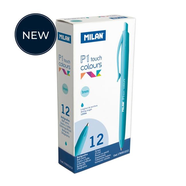 Milan P1 Touch Colours Ballpoint Pen Light Blue-Officecentre