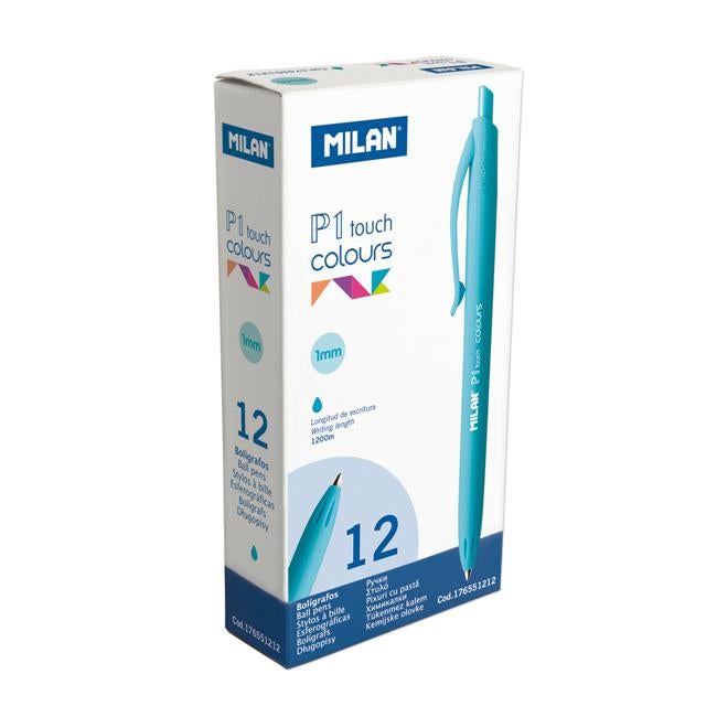 Milan P1 Touch Colours Ballpoint Pen Light Blue-Officecentre