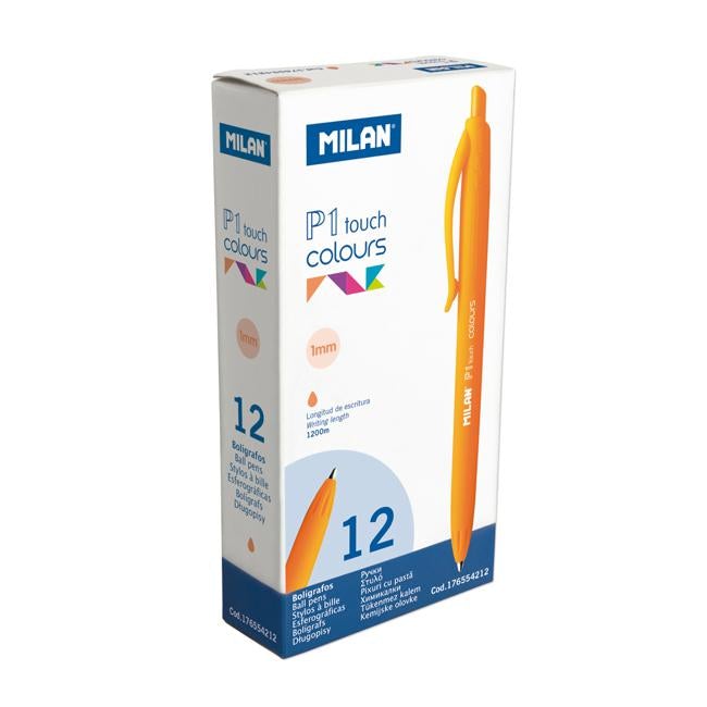 Milan P1 Touch Colours Ballpoint Pen Orange-Officecentre