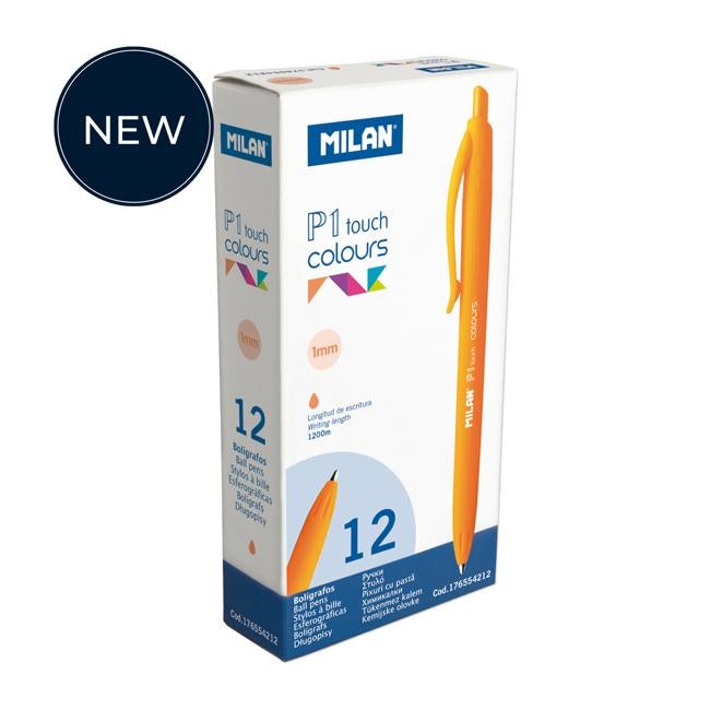 Milan P1 Touch Colours Ballpoint Pen Orange-Officecentre