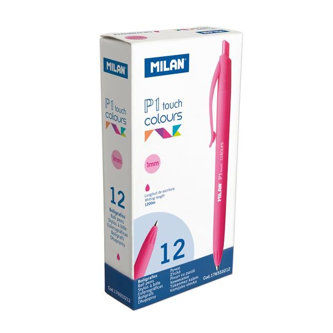 Milan P1 Touch Colours Ballpoint Pen Pink-Officecentre