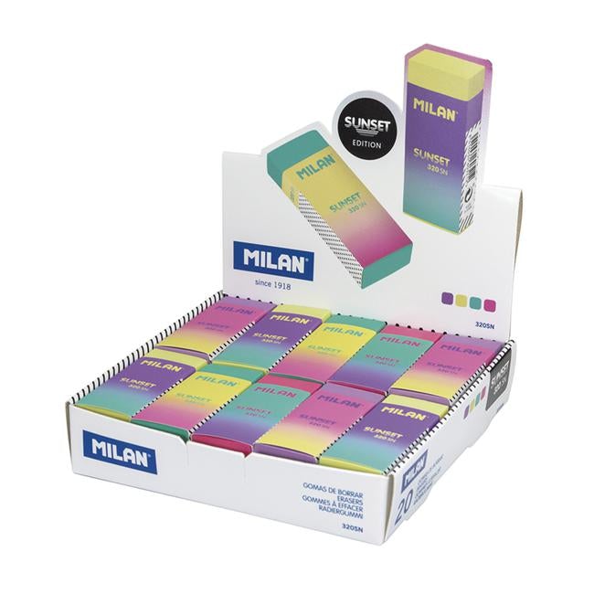 Milan Sunset Range Eraser 1 Piece-Officecentre