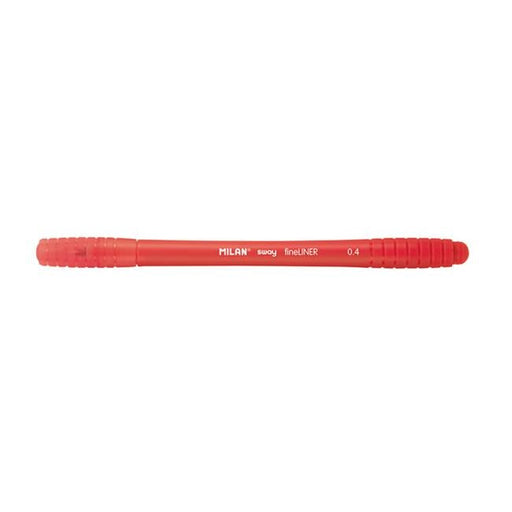 Milan Sway Fine Liner Fibre Tip Marker 0.4mm Tip Red-Officecentre