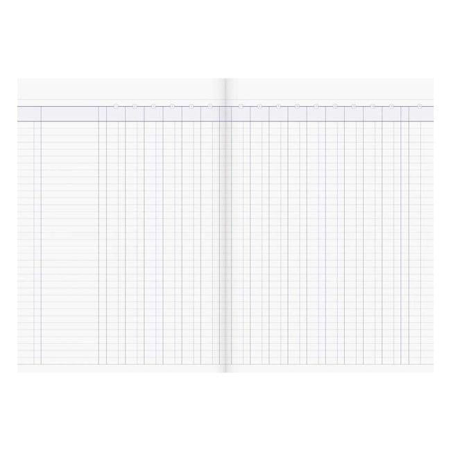 Milford A4 16 Money Column 26 Leaf Limp Analysis Book-Officecentre