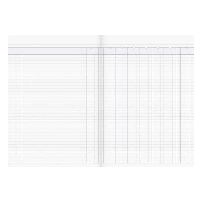 Milford A4 8 Money Column 26 Leaf Limp Analysis Book-Officecentre