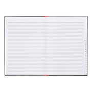 Milford Notebook Indexed Red & Black A4 100lf-Officecentre