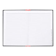 Milford Notebook Indexed Red & Black A5 100lf-Officecentre