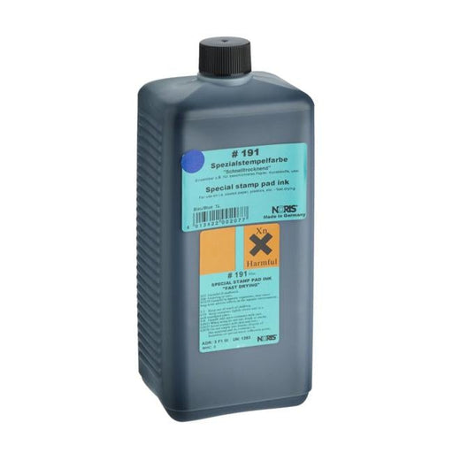 Noris #191 Quick-Dry Pad Ink 1 Litre Blue-Officecentre
