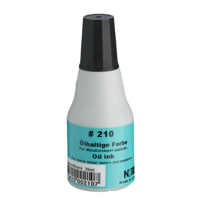 Noris #210 Metal Stamp Ink 25ml Black-Officecentre
