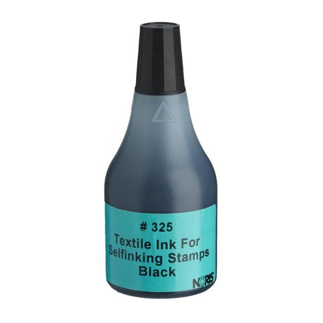 Noris #325 Textile Ink Self-Inkers 50ml Black-Officecentre