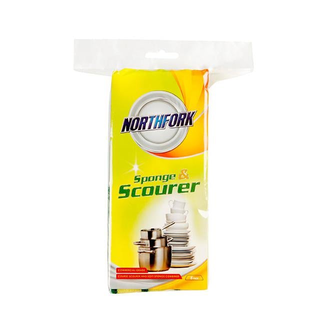 Northfork sponge with scourer pk6-Officecentre