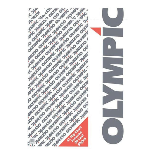 Olympic Flip Chart A1 20 Leaf 594x841mm 80gsm-Officecentre