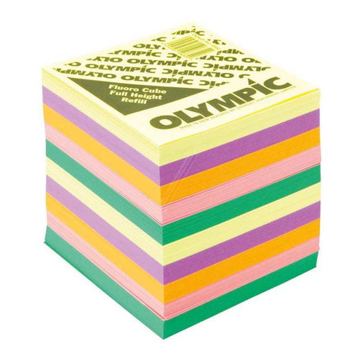 Olympic Memo Cube Fluoro Full Height Refill-Officecentre