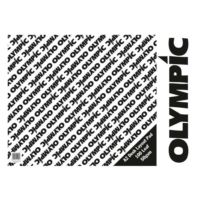 Olympic Pad A2 Layout 100 Leaf White Bank 50gsm-Officecentre