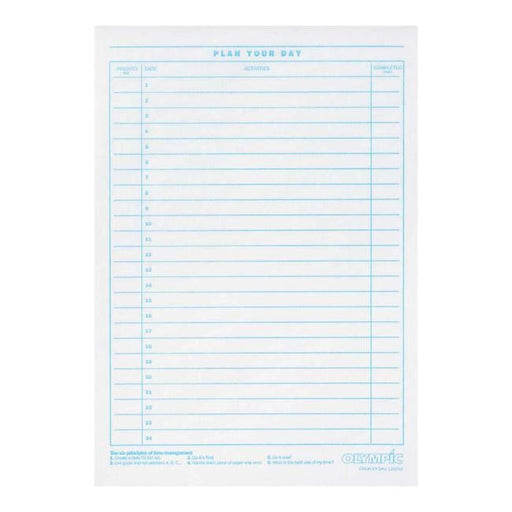 Olympic Pad A5 Plan Your Day 75 Leaf 60gsm-Officecentre