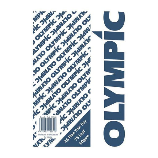 Olympic Pad A5 Plan Your Day 75 Leaf 60gsm-Officecentre