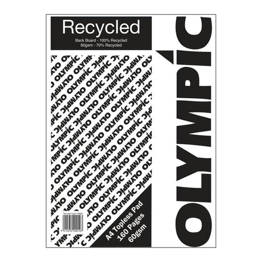 Olympic Topless Pad A4 Recycle 160 Pages 60gsm-Officecentre
