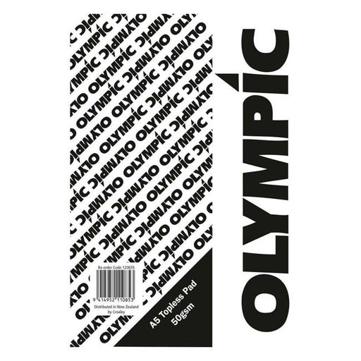 Olympic Topless Pad A5 100 Leaf 50gsm-Officecentre