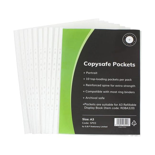 OSC Copysafe Pockets A3 Pack 10-Officecentre