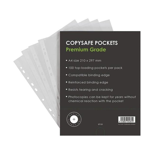 OSC Copysafe Pockets A4 Pack 100-Officecentre