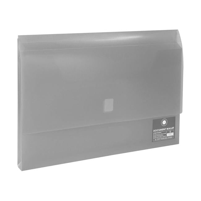 OSC Document Wallet FC Velcro Closure Clear-Officecentre