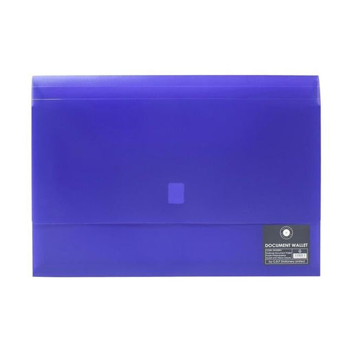 OSC Document Wallet FC Velcro Closure Purple-Officecentre