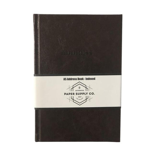 OSC Vintage Address Book A5 Brown-Officecentre