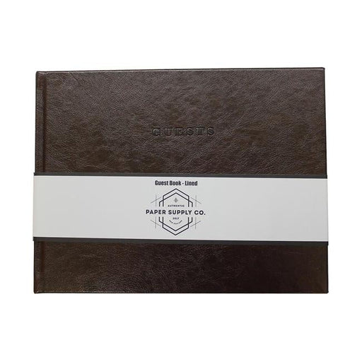 OSC Vintage Guest Book Brown-Officecentre