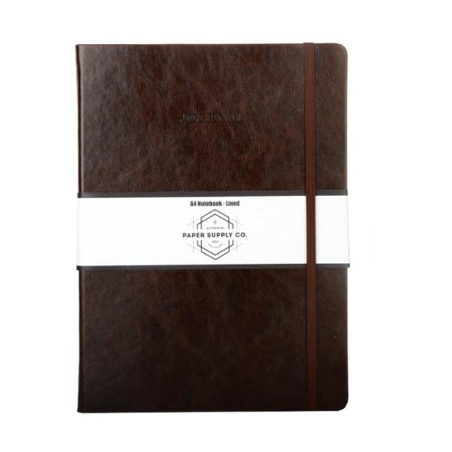 OSC Vintage Hardcover Journal A4 Brown-Officecentre
