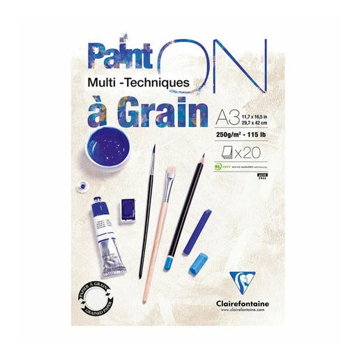 PaintON Pad Grain White A3 20sh-Officecentre