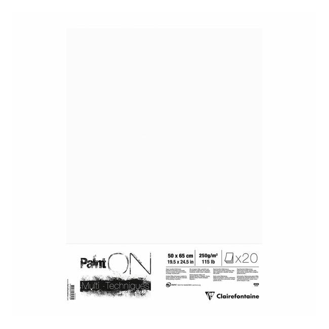 PaintON Paper White 50x65cm 20 Pack-Officecentre
