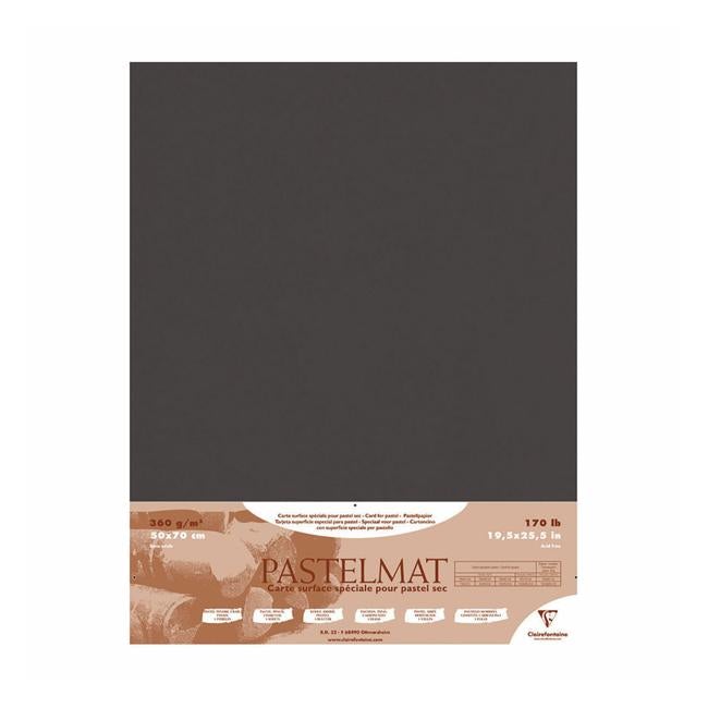 Pastelmat Paper 50x70cm Antracite Pack of 5-Officecentre
