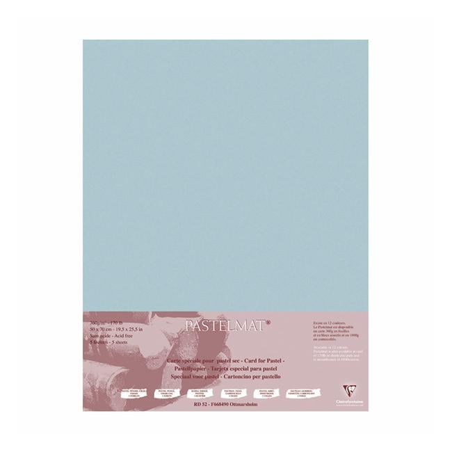 Pastelmat Paper 50x70cm Light Blue Pack of 5-Officecentre