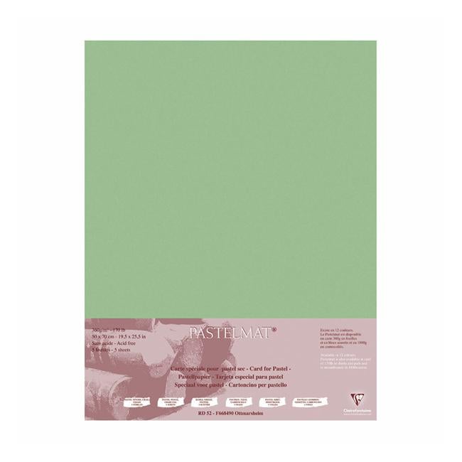 Pastelmat Paper 50x70cm Light Green Pack of 5-Officecentre