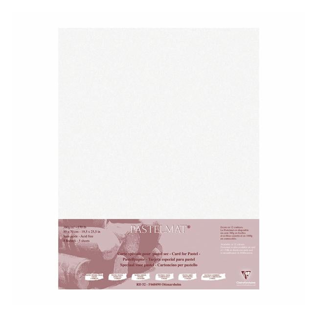 Pastelmat Paper 50x70cm White Pack of 5-Officecentre