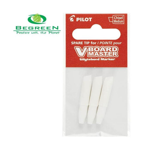 Pilot BeGreen V Board Whiteboard Marker Chisel Tips 3Pk (WBTIP-VBM-MC)-Officecentre