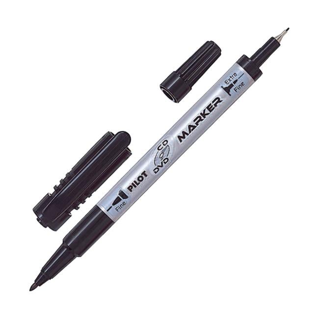 Pilot CD/DVD Marker Extra Fine Black (SCA-TMCD-B)-Officecentre
