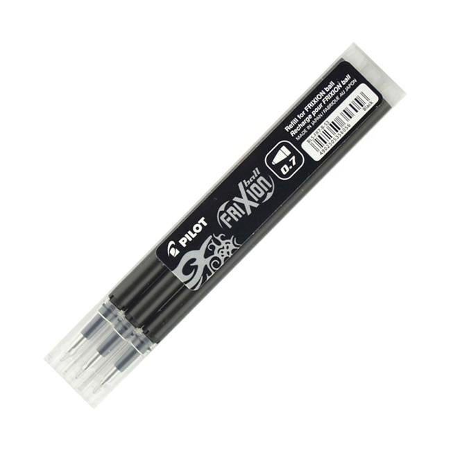 Pilot Frixion Erasable Fine Black Refill 3Pk (BLS-FR7-B-S3)-Officecentre