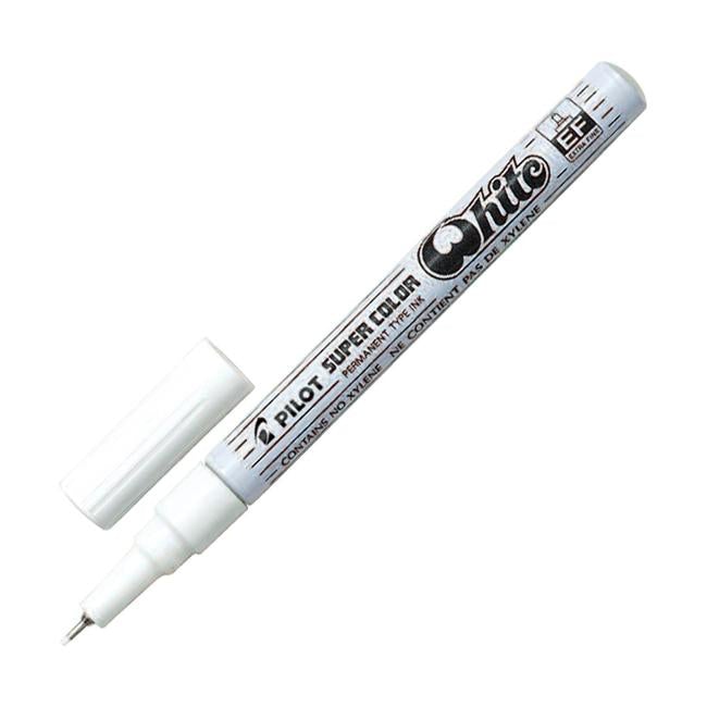 Pilot Super Colour Paint Marker Extra Fine White (SC-W-EF)-Officecentre