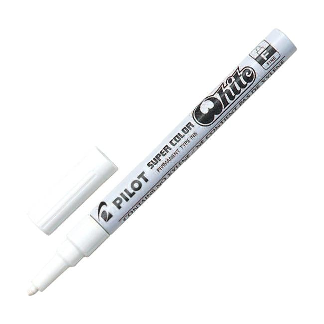 Pilot Super Colour Paint Marker Fine White (SC-W-F)-Officecentre
