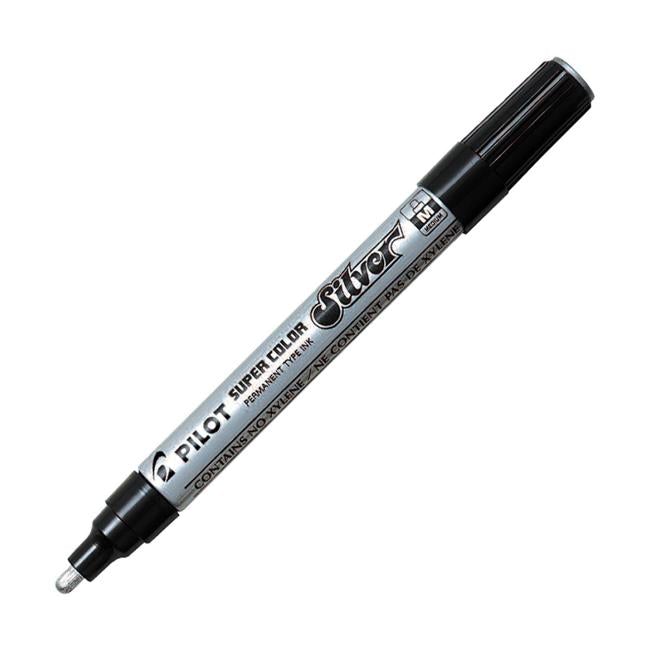 Pilot Super Colour Paint Marker Medium Silver (SC-S-M)-Officecentre